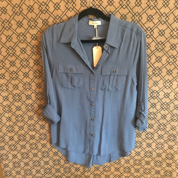 Blue button down - Picture 1 of 3